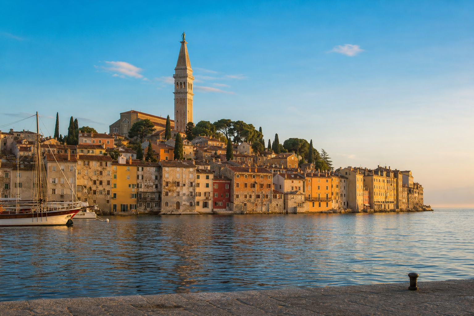 Historische Altstadt von Rovinj an der istrischen Küste
